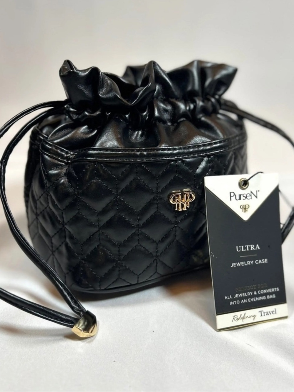 NWT PurseN Ultra Jewelry  Case Black Oprah’s Favorite Things